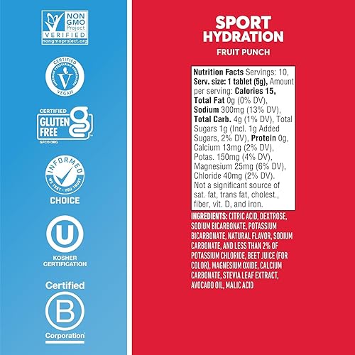 Miniatura 2 de Nuun Hydration Drink Tab - Active - Fruit Punch - 10 Tabletas - Caja de 6