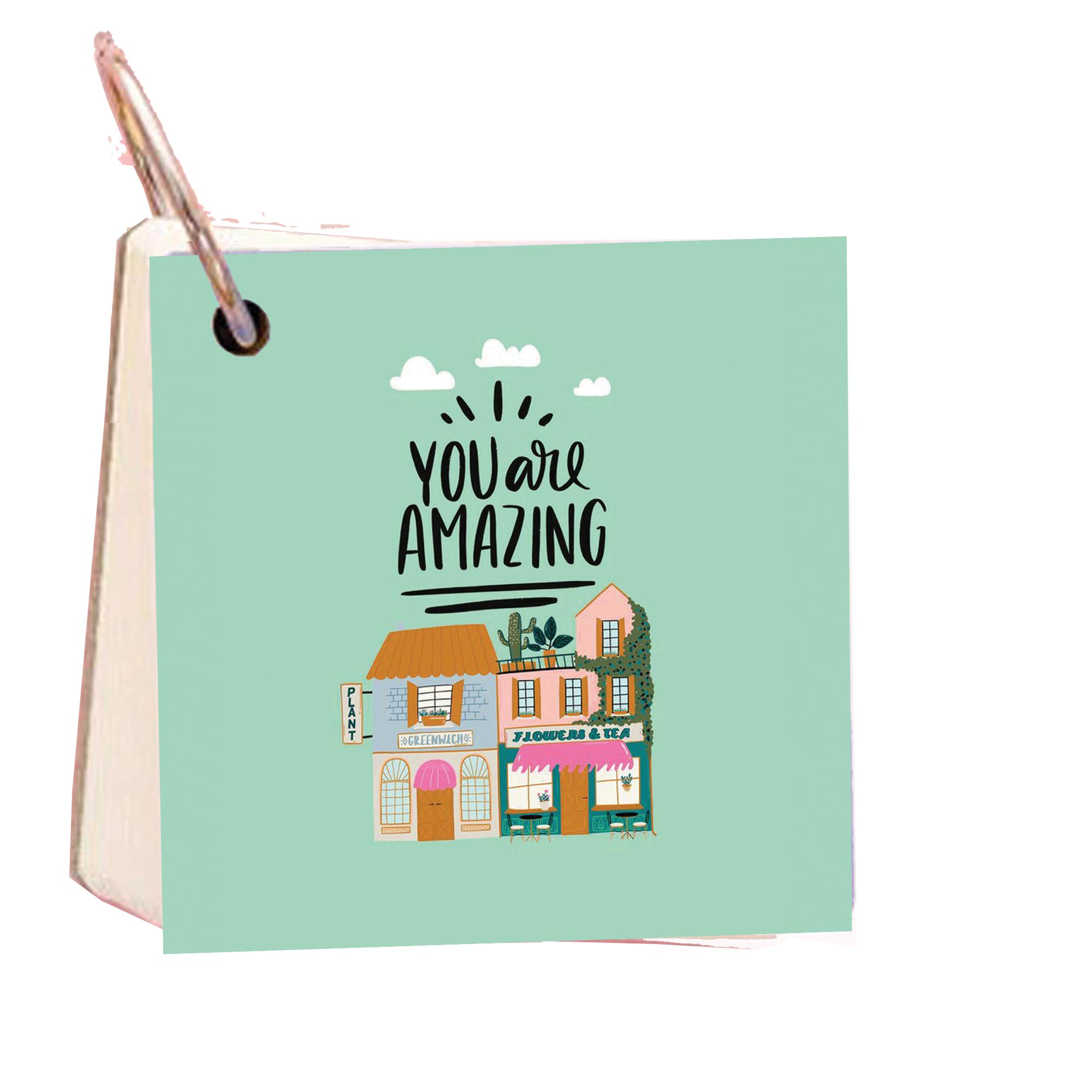 Buy PB Mini Ring Memo Pad 100 GSM Paper Note Pad Book Flip Flash Cards