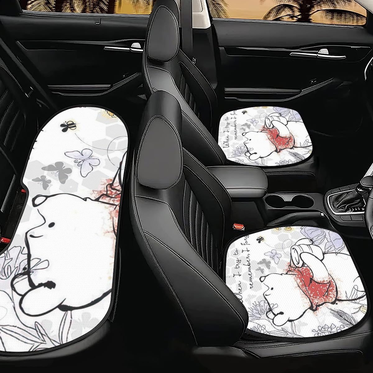 Amazon | くまのプーさん 車用 シートカバーセット カーシート 