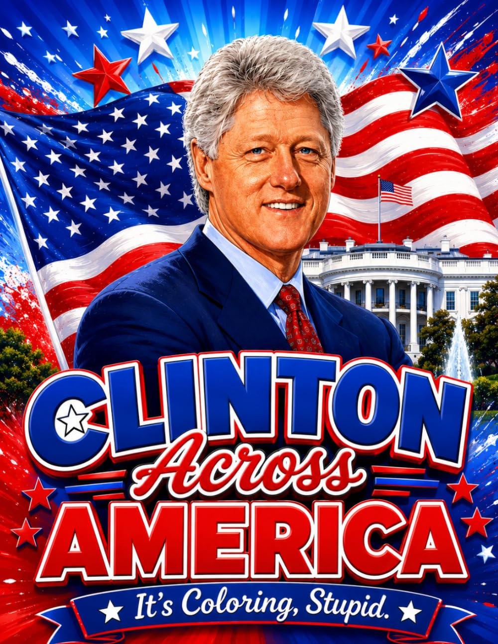 Clinton Across America: It's Coloring, Stupid. (Presidents Across America Series)