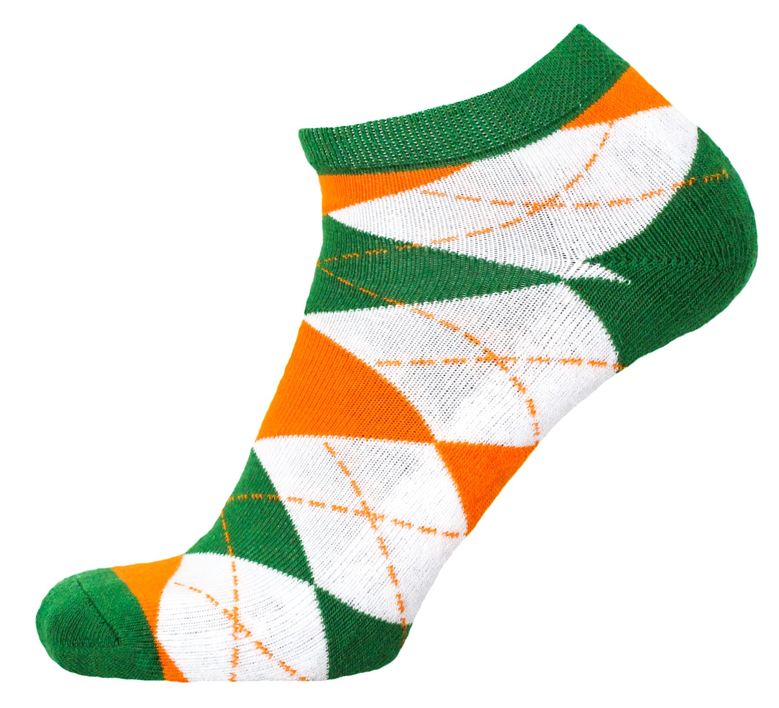 Donegal Bay Irish No Show Footie, Orange