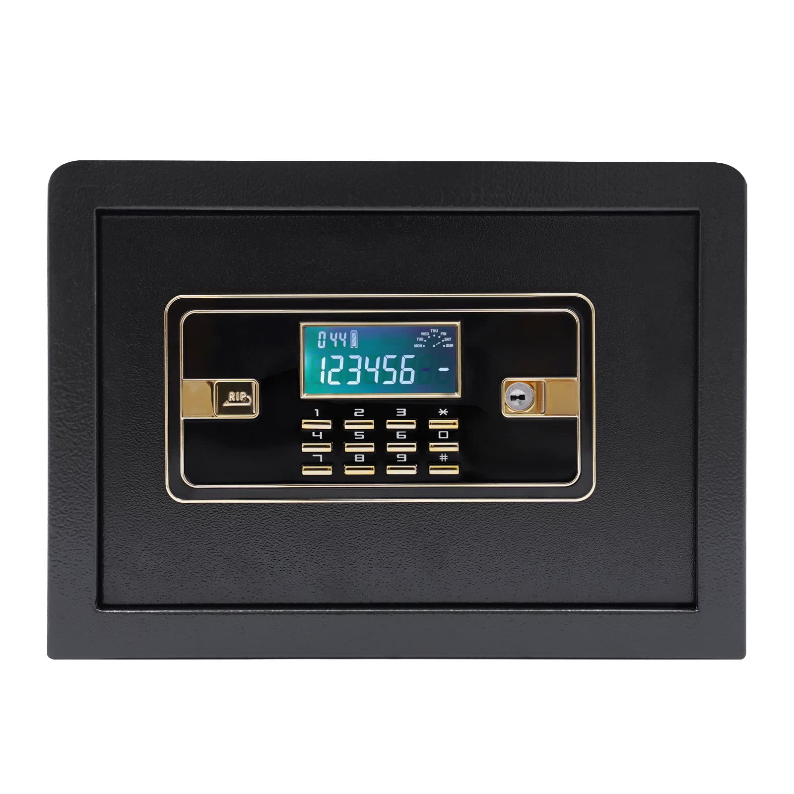 Cassaforte da 22 l, con resistente al fuoco, impermeabile, cassaforte elettronica con tastiera numerica, cassaforte digitale con luce LED, cassaforte per soldi, gioielli, documenti