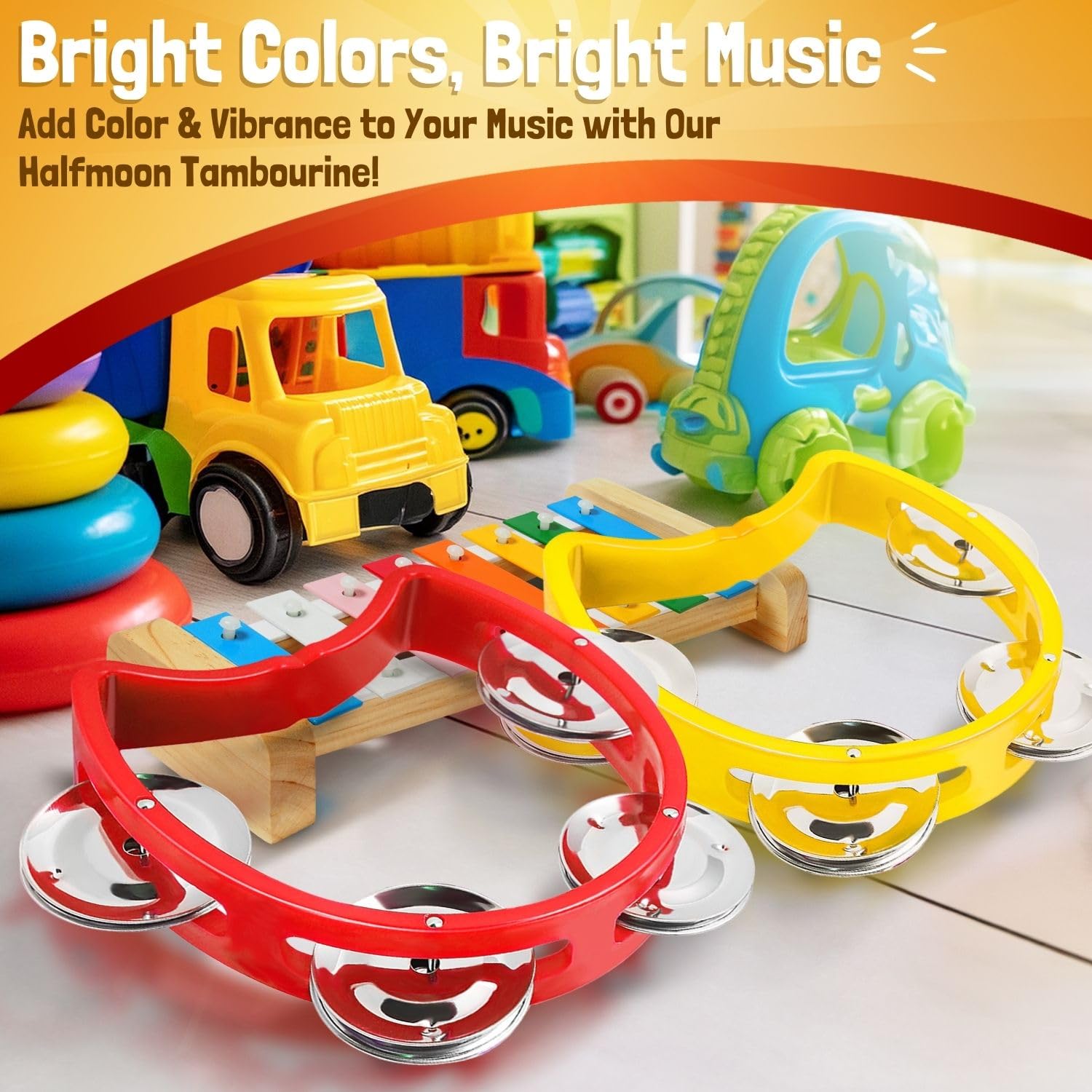 Snapklik.com : Flexzion Tambourine Hand Bell Percussion Musical ...