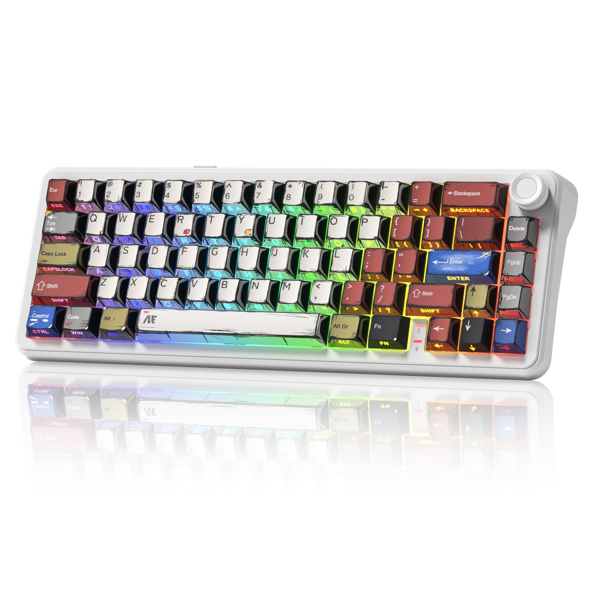 Womier L65 60% Mechanical Keyboard Wireless with Knob