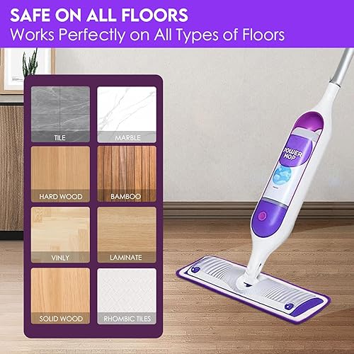 Miniatura 6 de Yicotira Almohadillas de repuesto reutilizables para mopa eléctrica Swiffer Power Mop Kit de iniciación  Recambios de almohadillas Swifter Powermop