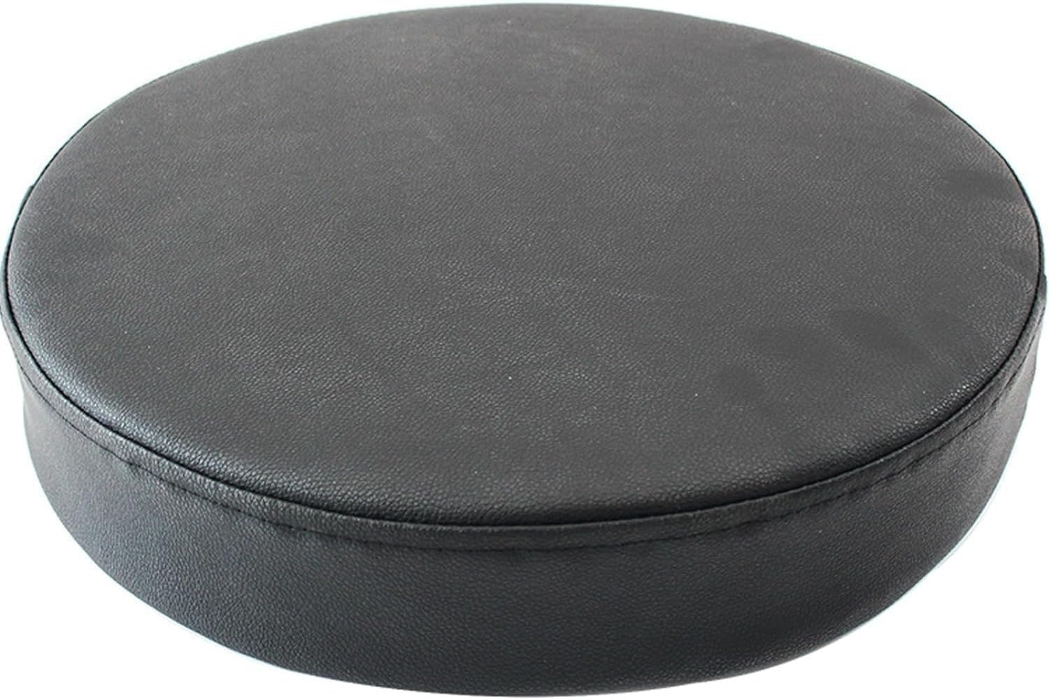 SWJ-swjssb Round Chair Cushion Seat Pads For Dining Chairs, Premium Waterproof Chair Cushions With Invisible Zipper, Kitchen Circular Chair Pad For Garden Indoor/Outdoor Patio(Black,35 cm)