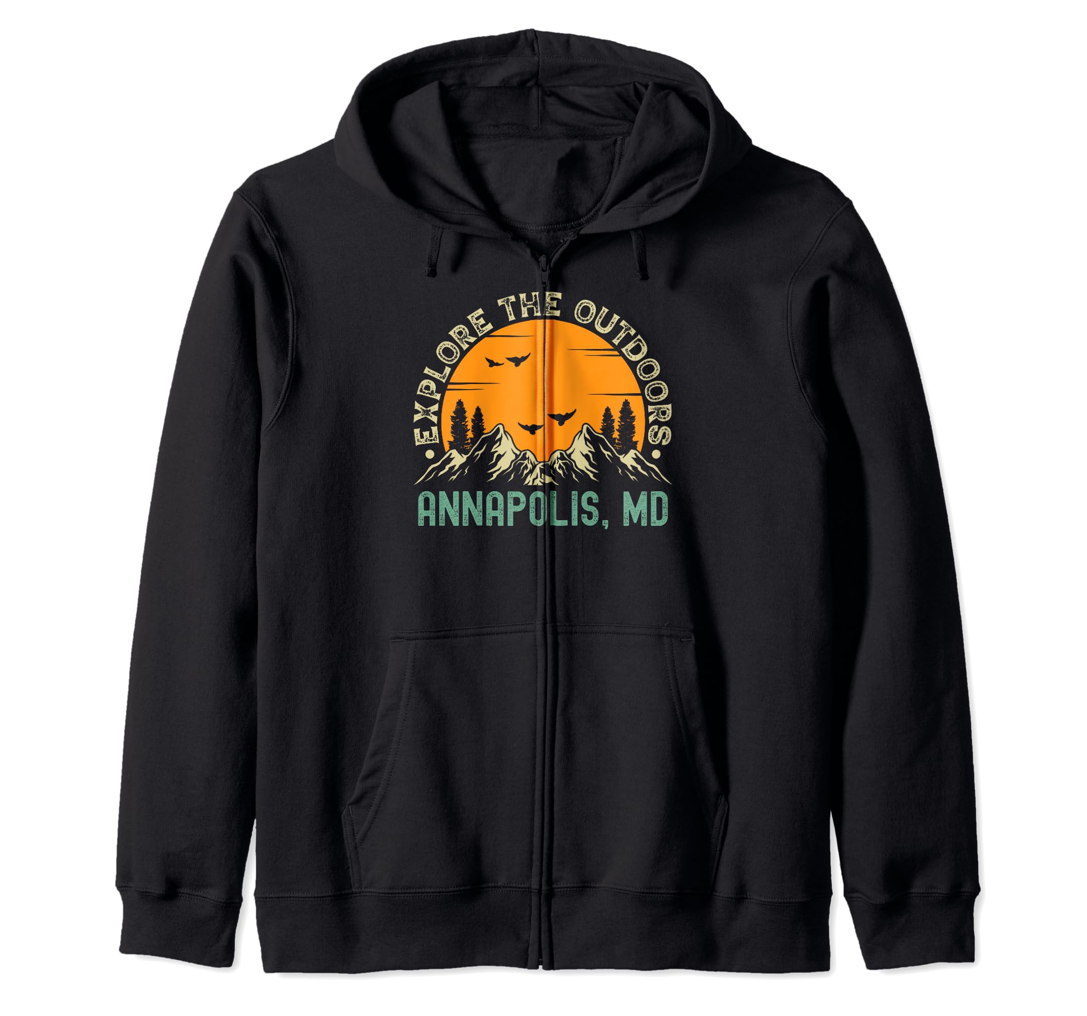 Annapolis, Maryland - Explore The Outdoors Zip Hoodie