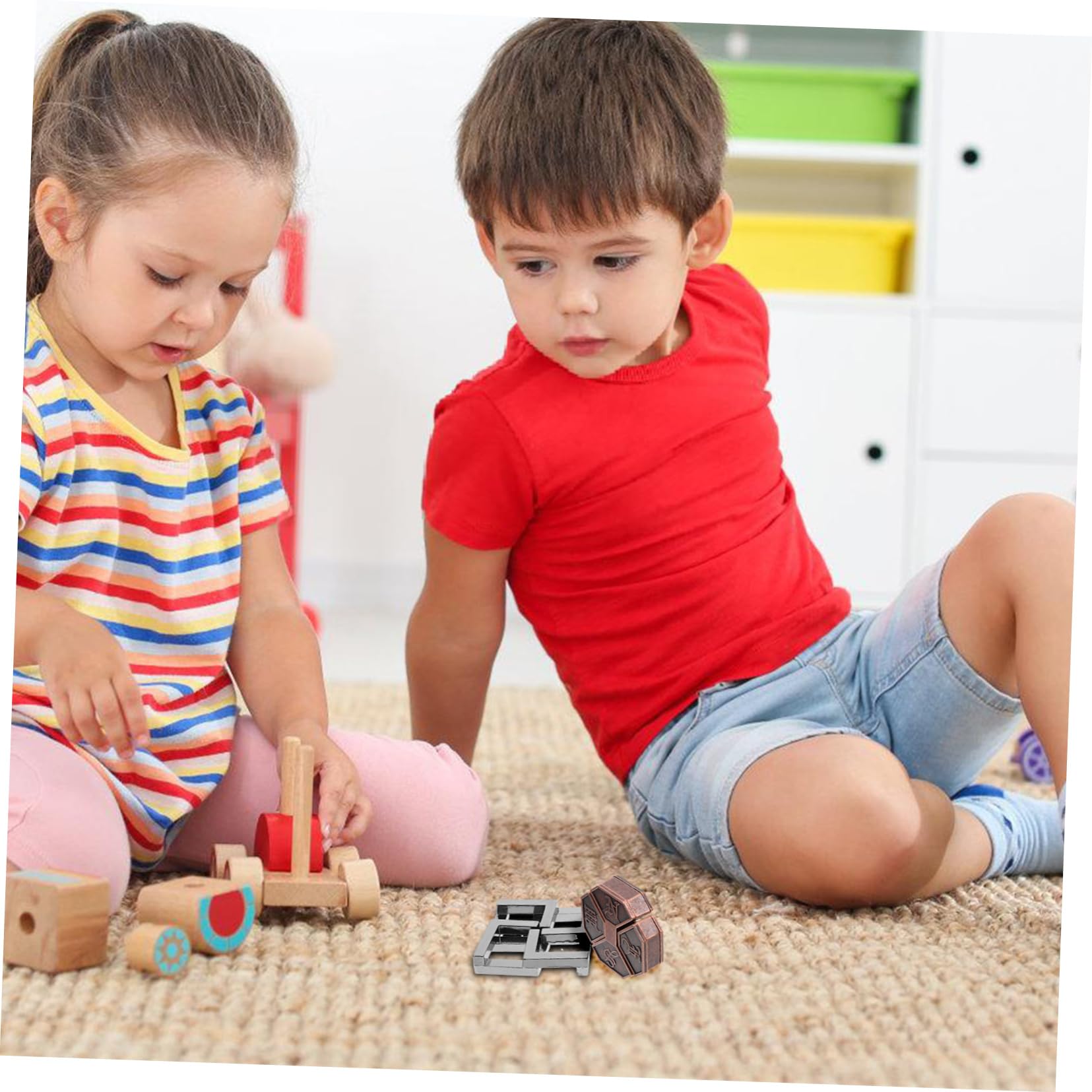 POPETPOP 9pezzi Rompicavo in Metallo Puzzle Ad Incastro Per Adulti Rompicapo Di Districazione Per Allenare Cervello Giocattolo Puzzle Per Feste e Famiglia