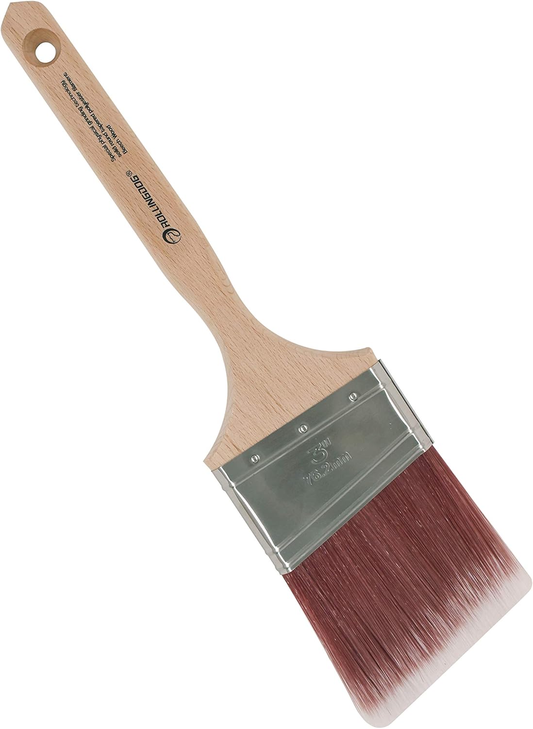 ROLLINGDOG 3 inch Angled Cutting In Paint Brush with SRT Filament for