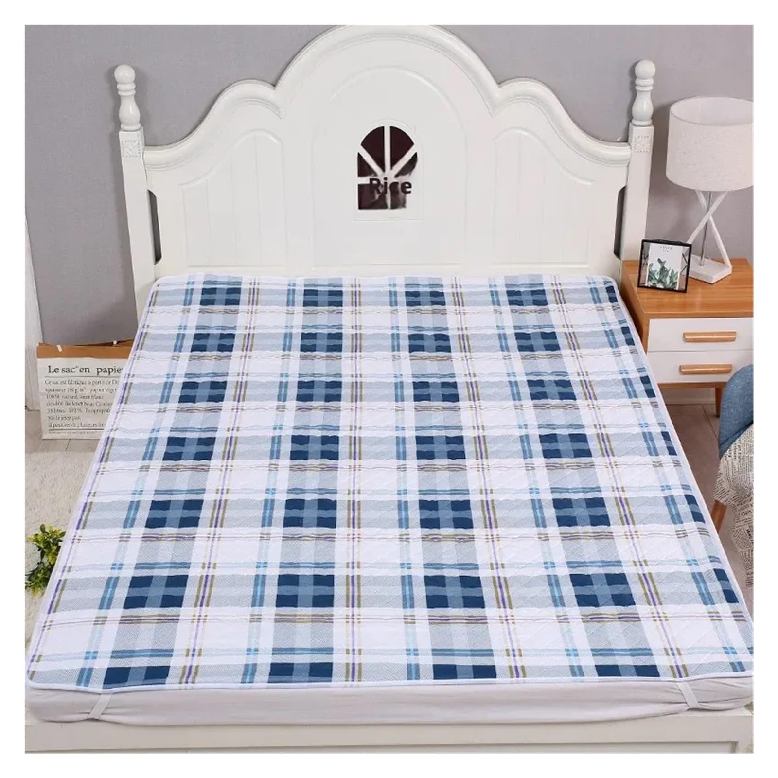 Compresa de algodón Puro, Lavable e Impermeable, for la menstruación, tamaño Grande, for Cama, for Todas Las Estaciones(200*230cm4)