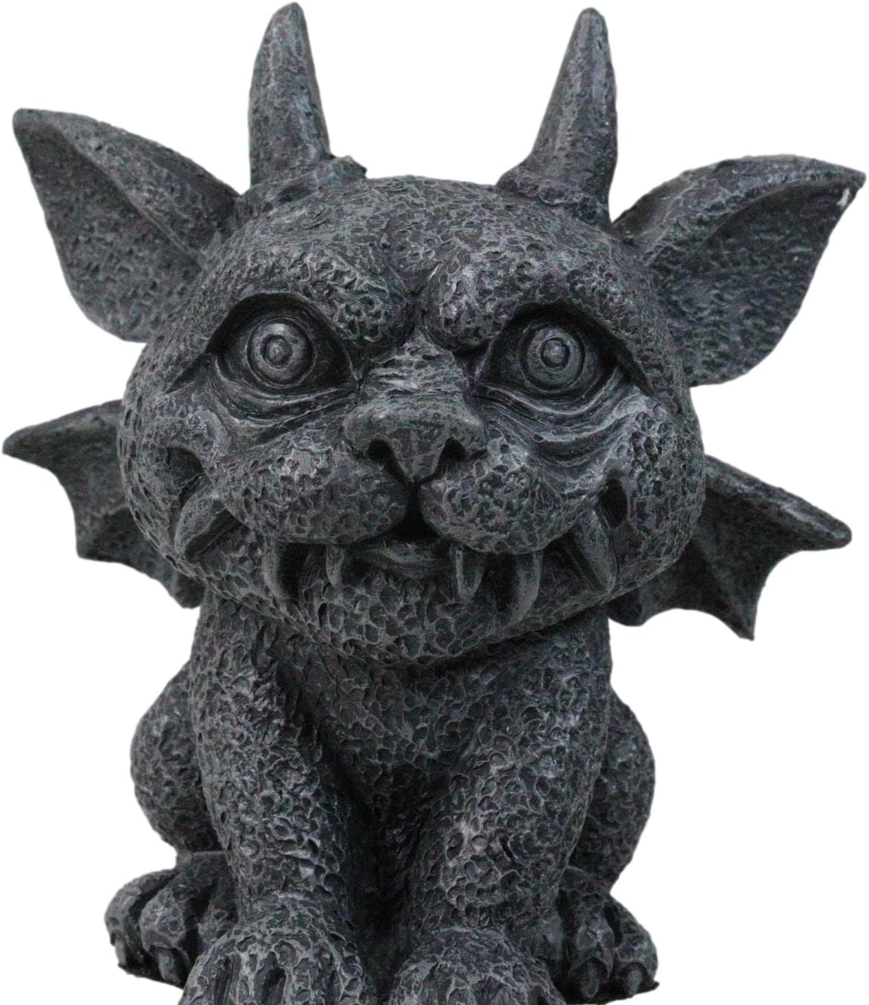 Ebros Gift Gothic Horned Bat Cat Gargoyle Bast Figurine 4.5" H Mythical Fantasy Decor As Talisman of Protection Collectible