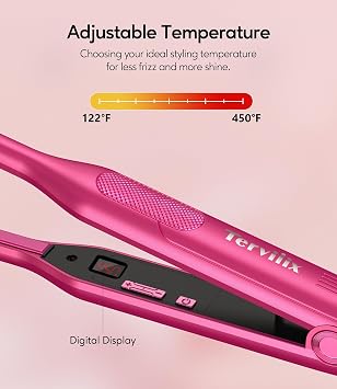 Terviiix Pencil Flat Iron(Hot Pink) & Mini Flat Iron(Hot Pink)