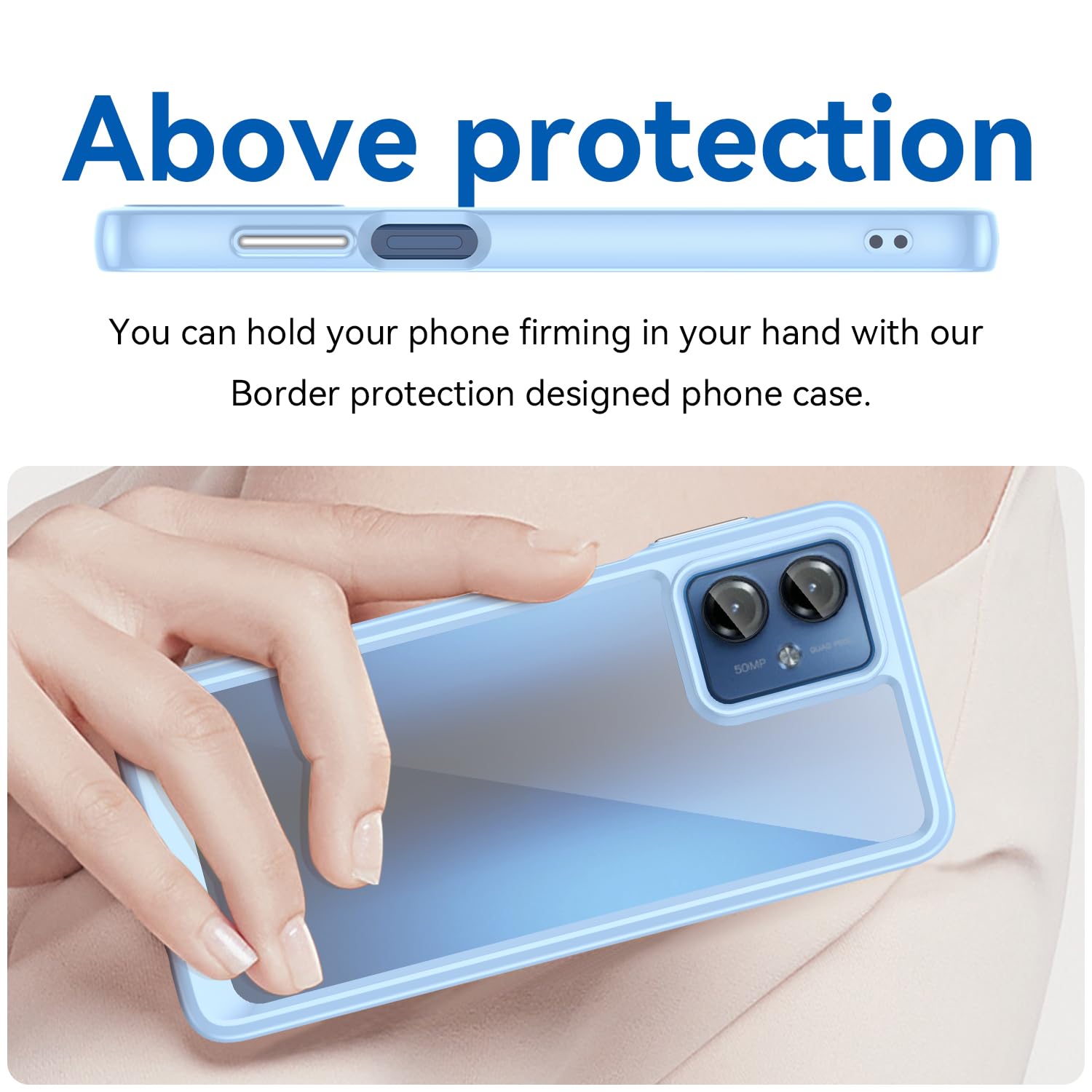 BORYA Silicone Cover per Motorola Edge 30 Neo/Edge 30 Lite, Trasparente