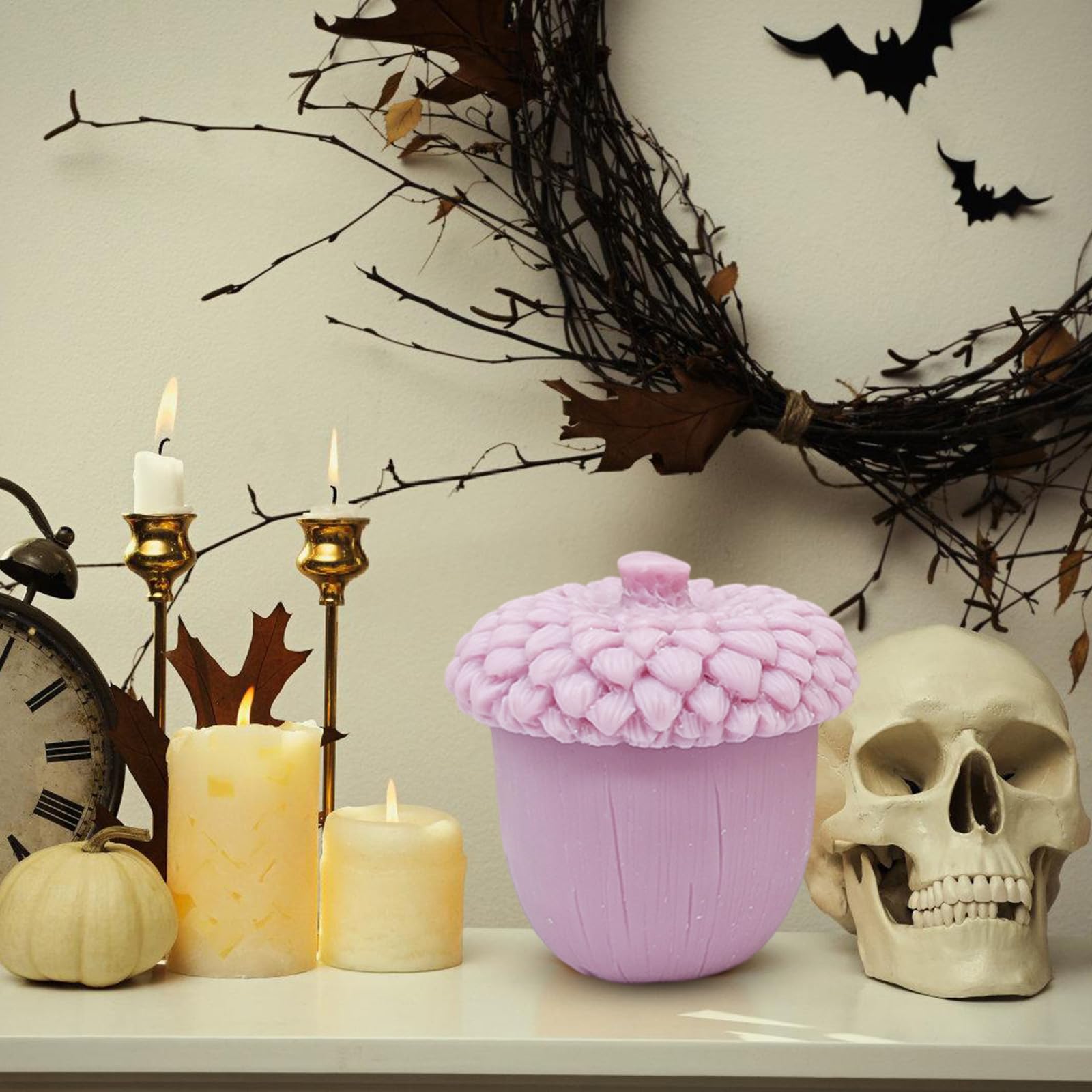 Piñas de pino, moldes de velas, forma de piña, molde de silicona, moldes para velas perfumadas, yeso para decoración del hogar, molde de silicona, piñas de pino, arcilla, fabricación artesanal