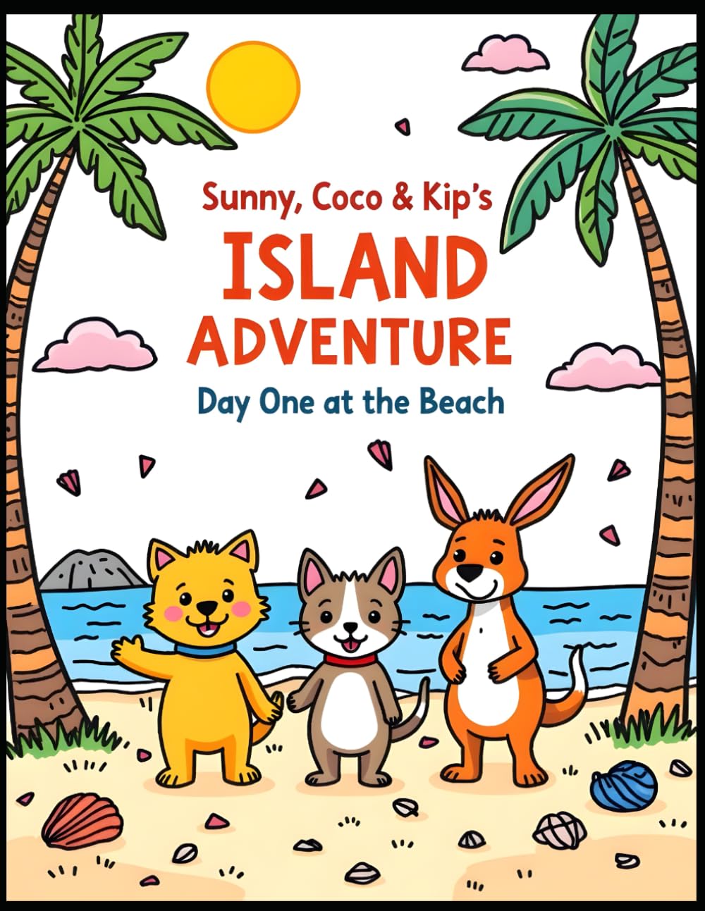Sunny, Coco & Kip’s Island Adventure: Day One at the Beach