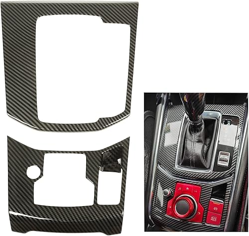 Miniatura 4 de KIMISS Cubierta del panel de la palanca de cambios, 2 piezas de repuesto para Mazda CX5 20172023 cubierta del panel de cambio de coche, patrón de