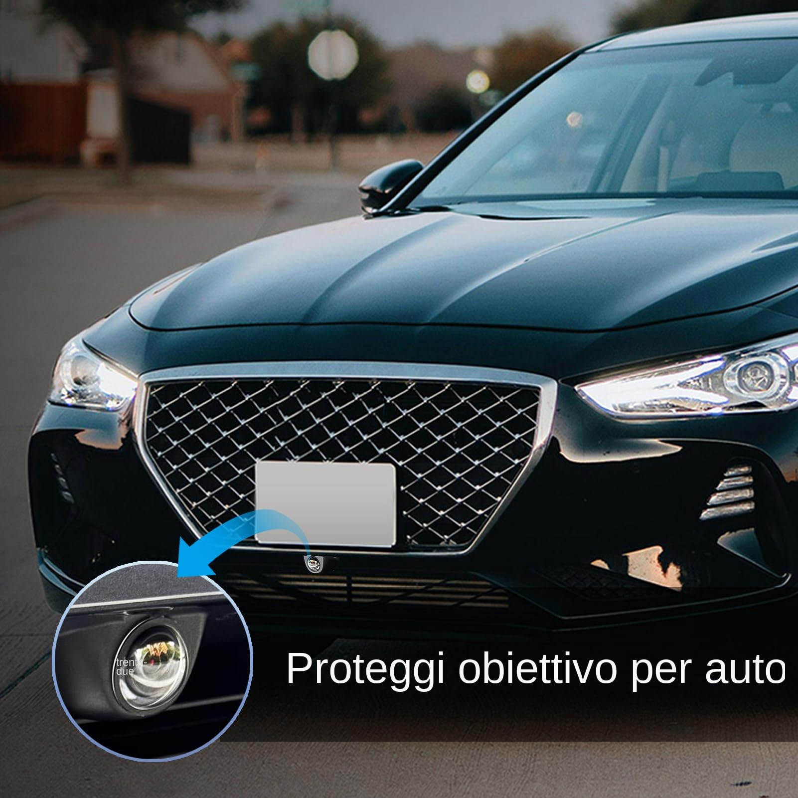 Set Da 2 Protezioni per Di Telecamere per Auto, Adesivi Protettivi per TelecamereRetromarcia, Coperture Impermeabili Trasparenti Ad Alta Trasparenza per Telecamere per Auto Camion Suv