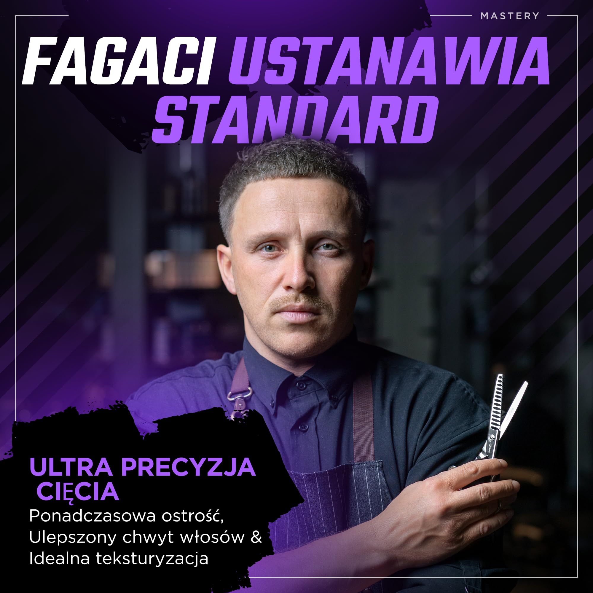 Fagaci Ultra Nożyce Trymujące 6″, Stal 440C, Podwójna Szybkość | Innowacyjne ząbki w kształcie T, Redukcja objętości włosów nawet o 50%, Wielostopniowe ostrzenie krawędzi, 2x szybsze cięcie