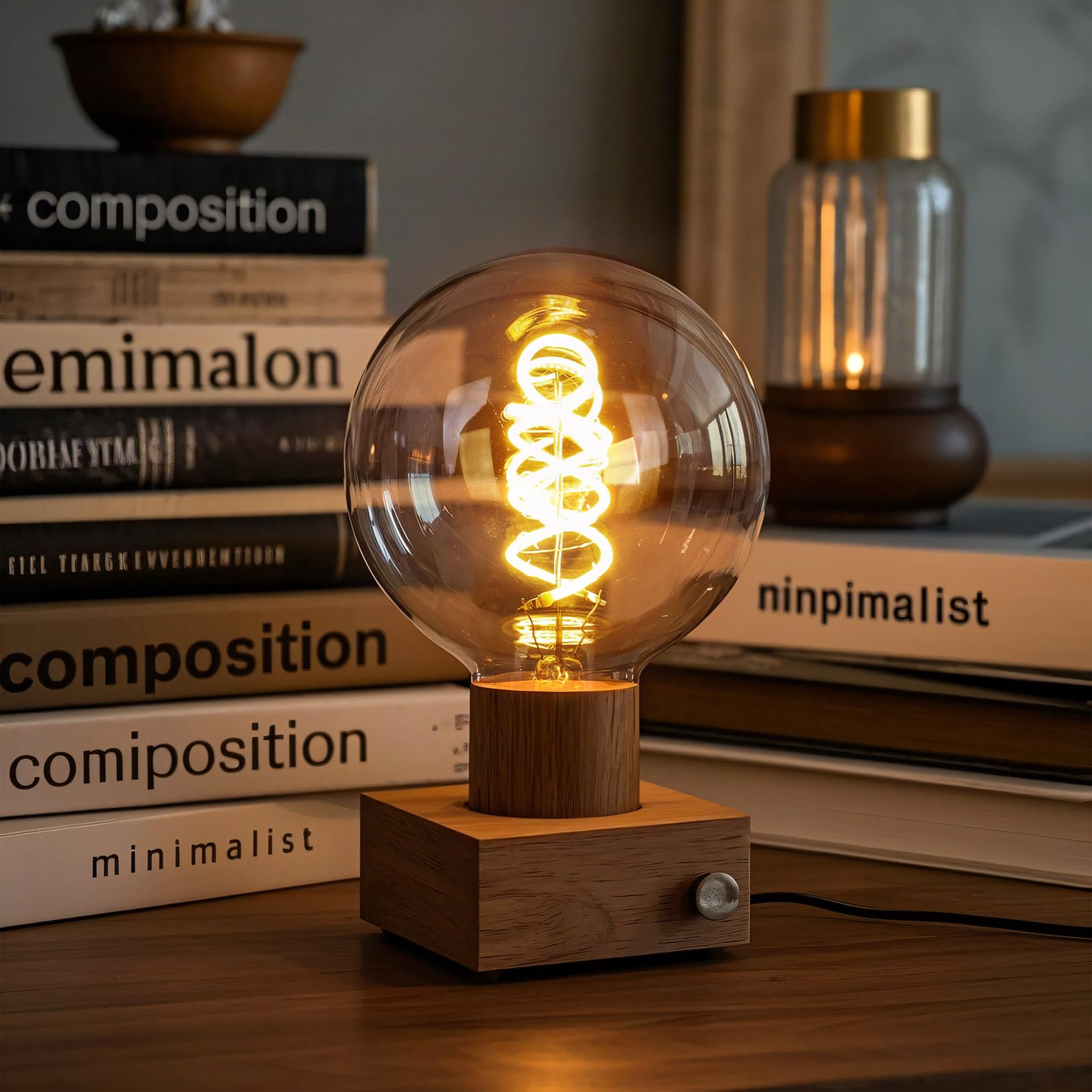 Edison Vintage Glühbirne, E27 LED dimmbar Lampe warmweiß 2700K ersetzt 40 Watt Glühbirne E27 LED Leuchtmittel für Retro Beleuchtung 3 Stück. (Packung mit 2)