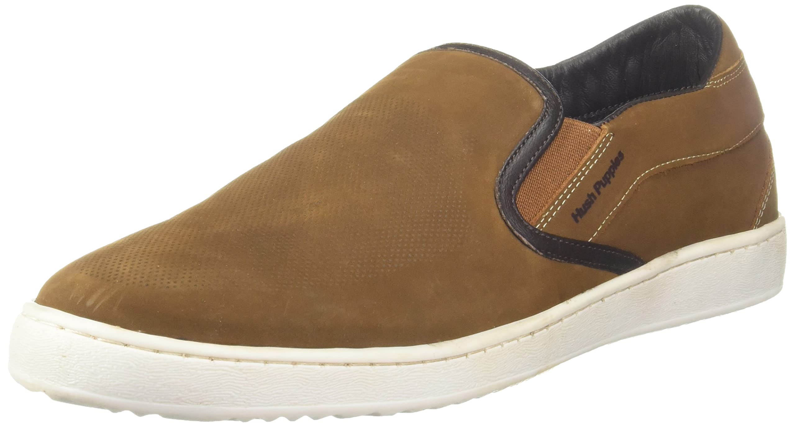 Hush Puppies Mens Smith PERF Slip ON Light Brown Sneaker - 10 UK (8533399) (B0B51G5G2D) Amazon Price History, Amazon Price Tracker