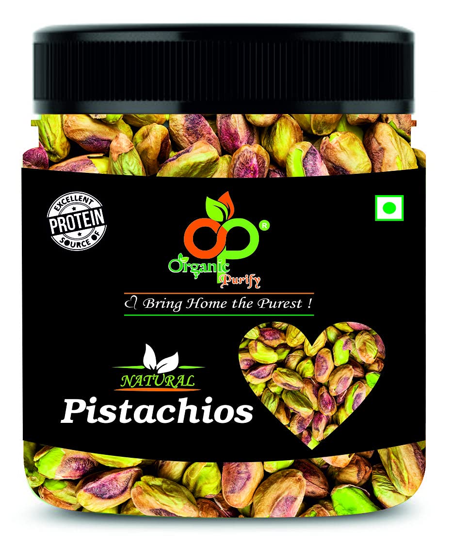 Pistachios Kernels Without Shell - 250gm Jar Pack | Mota Pista | Unsalted Jumbo Size | Grade - A Pistachio | Premium Sada Pista Jar Pack (Diwali Celebration Pack)