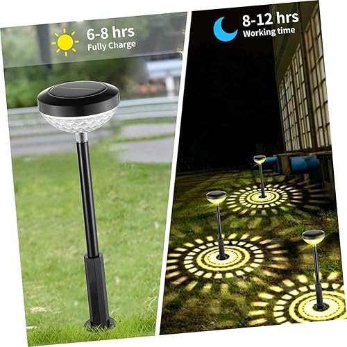 Miniatura 9 de DOITOOL Lámpara de proyector solar LED de 2 piezas, luces decorativas de noche, luces solares para decoración de jardín al aire libre, proyector