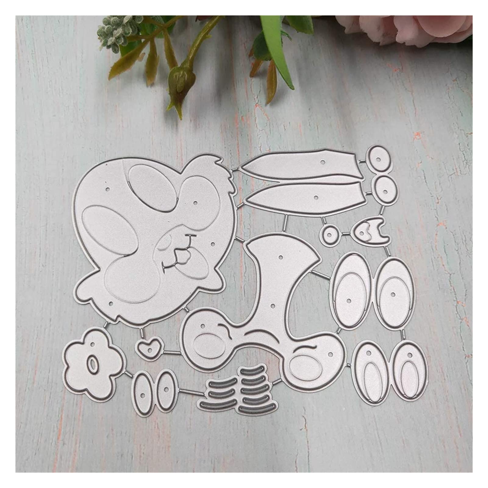 DIY Scrapbook Album Stanzformen Neue Stanzformen Kaninchenkopf Metall Stanzformen Schablone Scrapbooking DIY Album Stempel Papier Karte