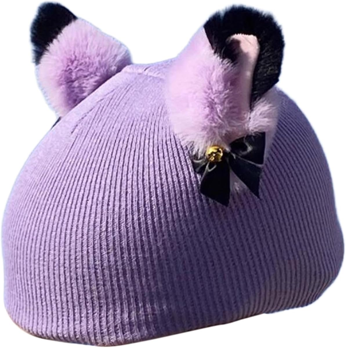 Yiju Cat Ear Ski Helmet Cover, Knitted Snowboard Helmet Decoration, Fits 55-62cm Head Circumference for Kids and Adults