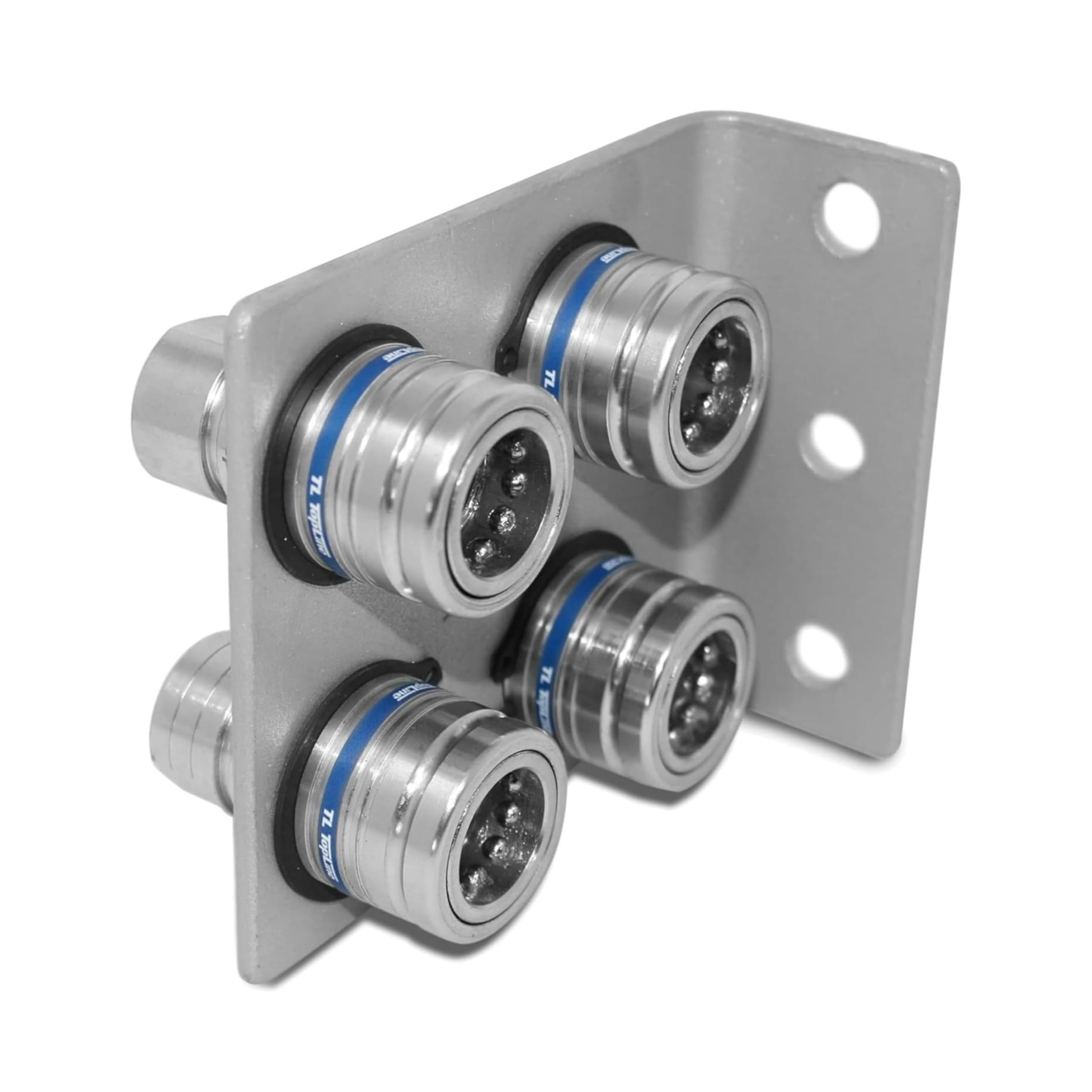 1/2" Body 5/8" SAE Thread | Agricultural Couplers Hydraulic Quick Connect with Break Away Mounting Bracket | ISO 5675 Ag Pioneer Style Couplers | Push/Pull Heavy-Duty Coupling | Model TL132B-4