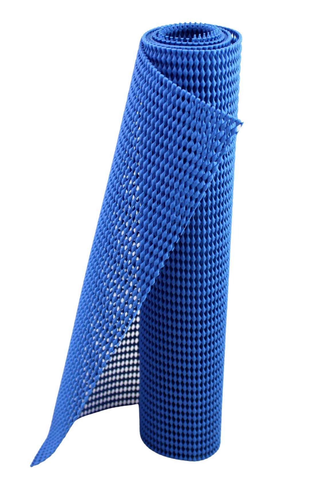 Anti-Slip Mat Grip Non Skid - Shelf and Drawer Liner 12" x 36" - Trim to Fit (Blue)