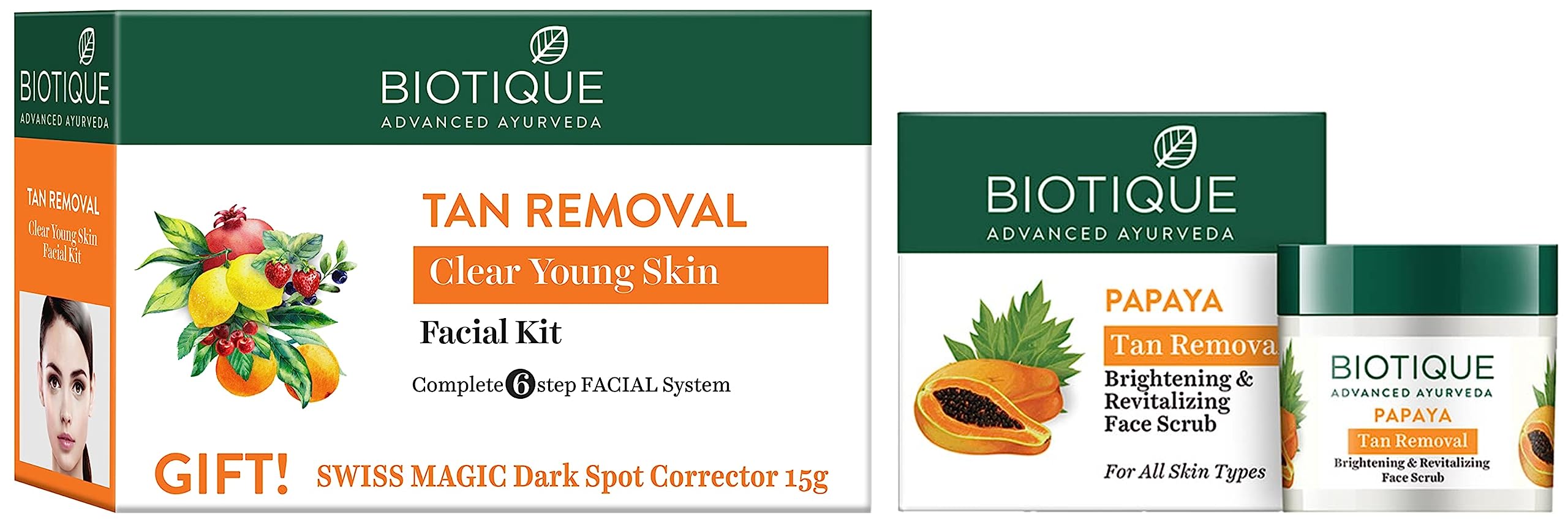Biotique Bio Anti Tan Facial Kit (Free with Swiss Magic Dark Spot