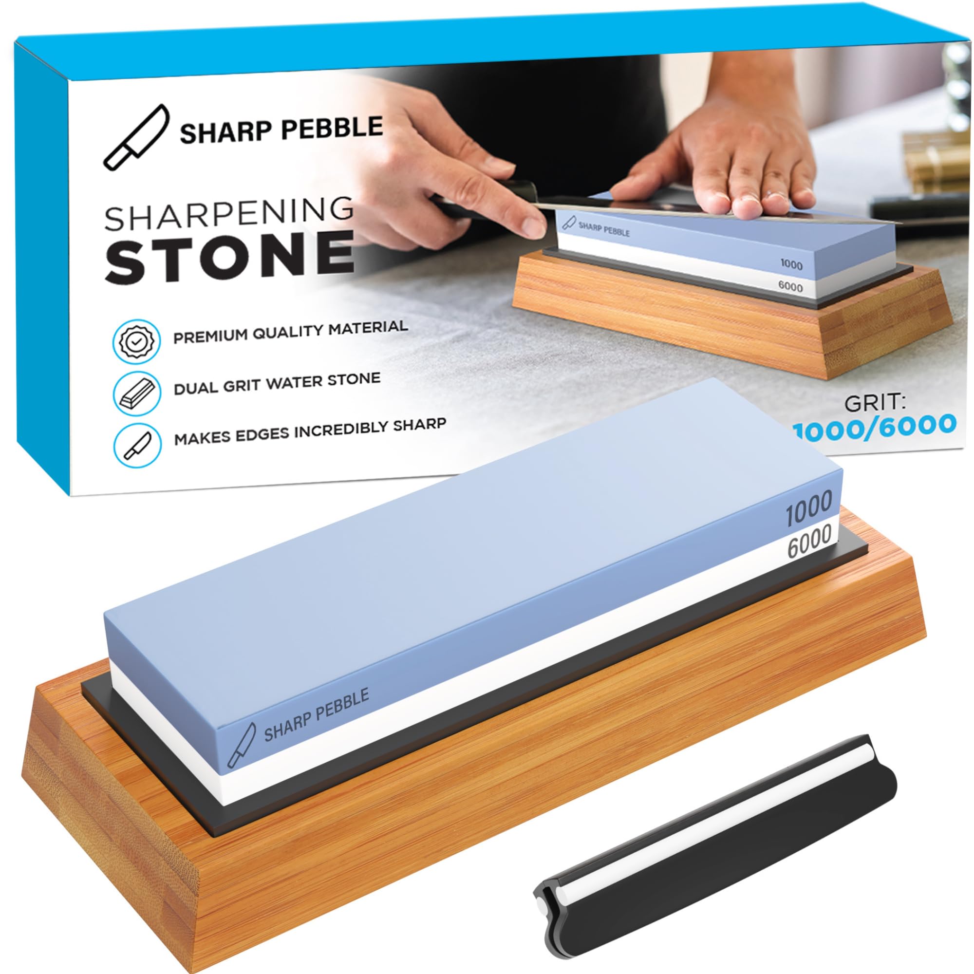 Sharp Pebble Premium Whetstone 1000/6000 Grit