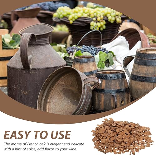 Miniatura 4 de Kichvoe 1 paquete de chips de roble francés, chips de roble de vino tinto, fabricación de vino, piezas de roble para vino o cerveza casera, 3.53 oz