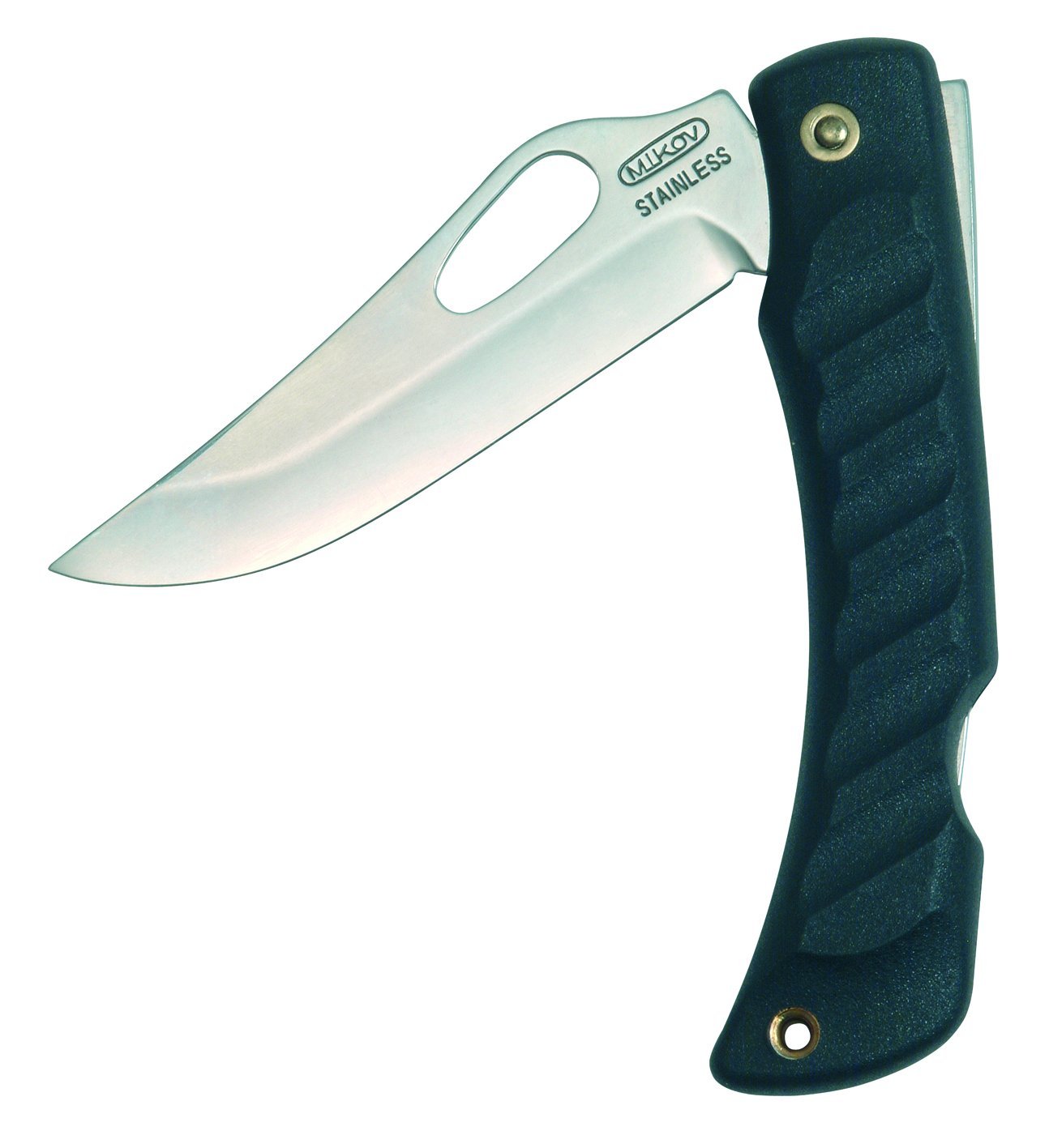 Crocodille Folding Knife, Premium Knife, Brown Wooden Handle, Sharp Small Pocket Knife, Outdoor Knife, 9 cm, Rust-Free Blade (6 Types) for Hunting/Fishing/Camping, Lightweight Combat Knife