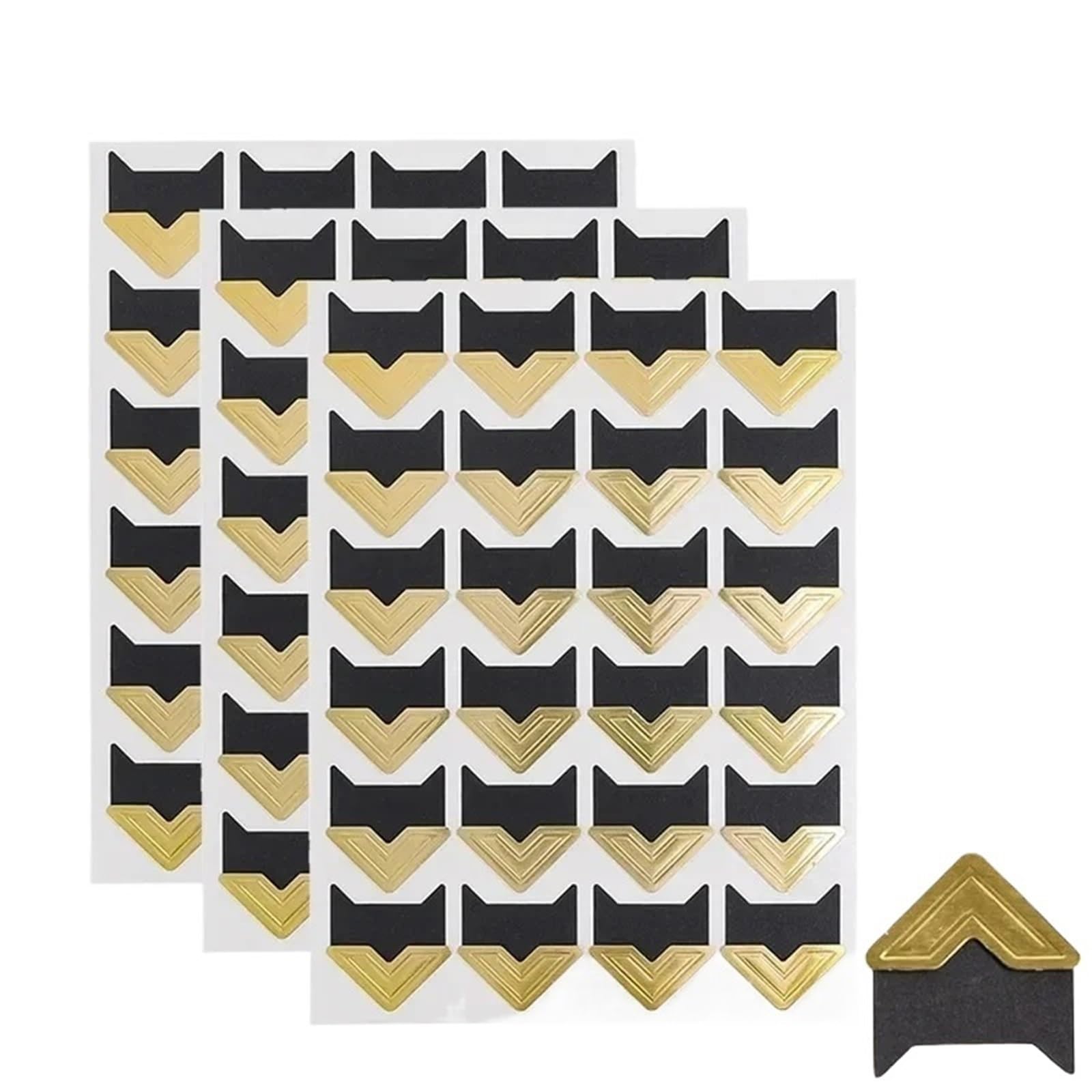 Gwyzax Self Adhesive Photo Corners 240-2400PCS Photo Corner Sticker Kraft Paper DIY Vintage Stickers for Self-Adhesive Photoes Album Scrapbooking(Gold-720pcs)