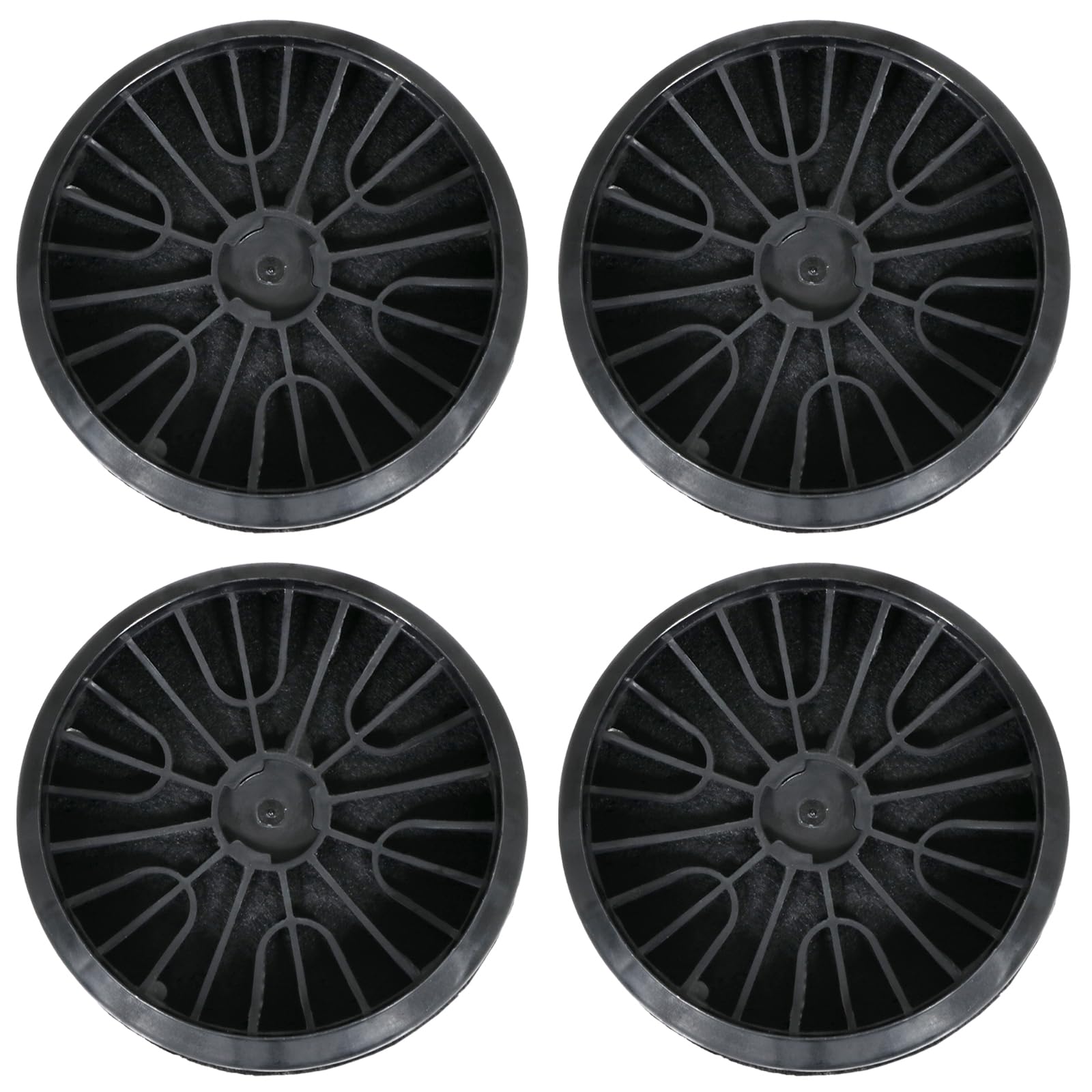 SPARES2GO Lot de 4 filtres à charbon pour hotte Neff D66B21N0GB D69B21N0GB 00743169 Z5138X1
