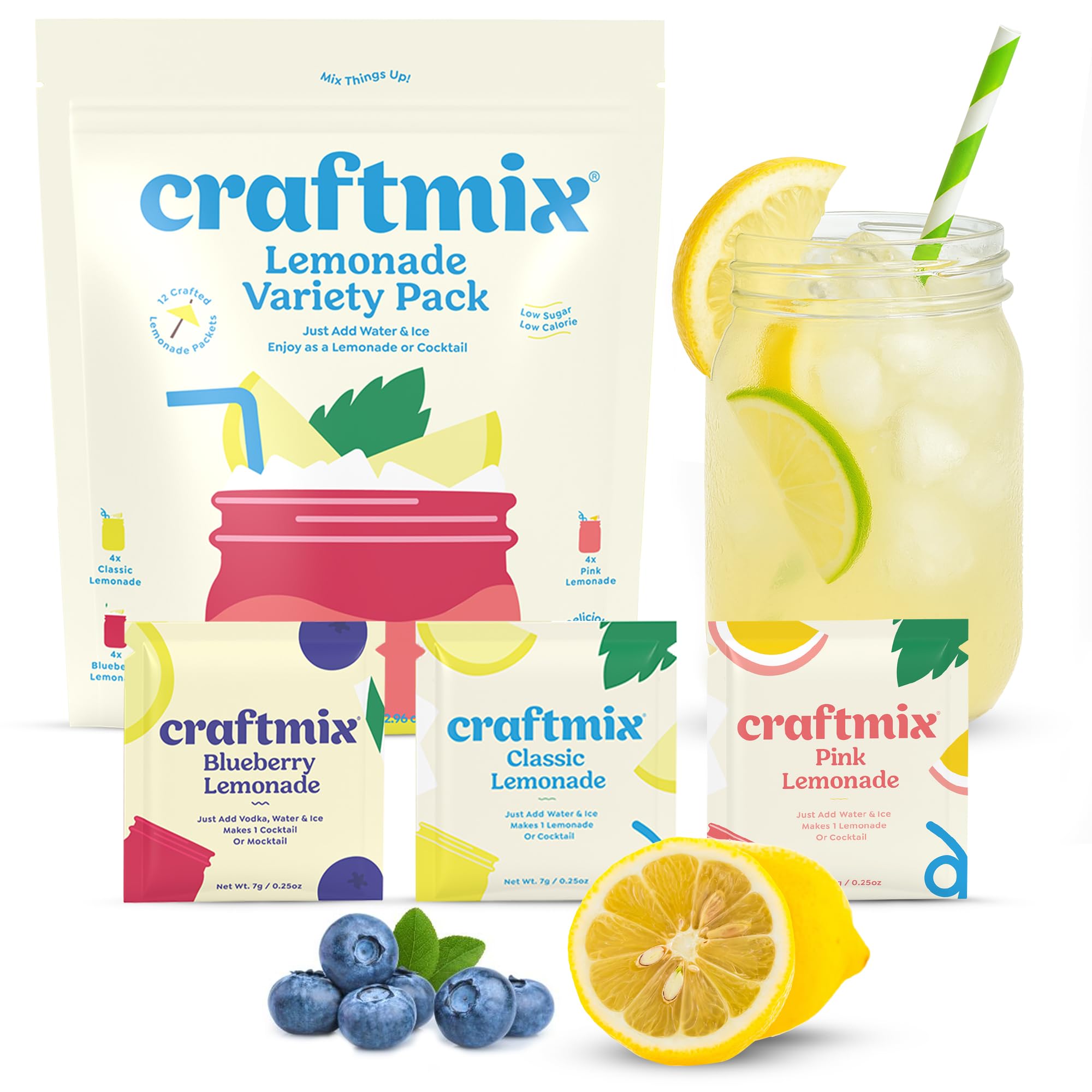 Amazon.com : Craftmix Lemonade Variety Mix, 12 Packets, Easy