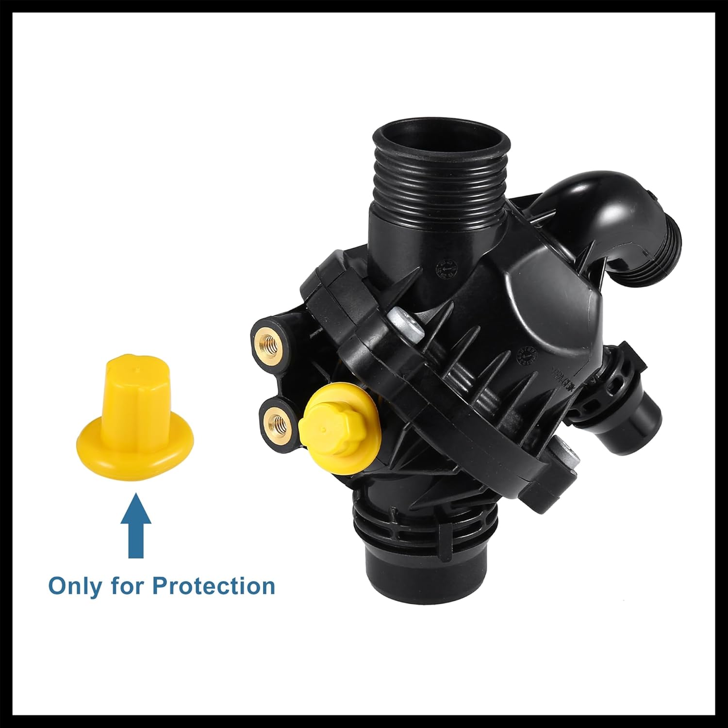 Thermostat Housing Assembly 11537601158 Engine Coolant Thermostat Housing Assembly for BMW X1 X5 X6 135i 335i 2011 2012 2013 Durable Material