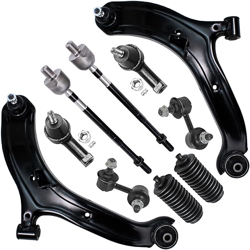 Miniatura 164 de Detroit Axle - Kit de suspensión frontal de 10 piezas para Ford Ranger Mazda B2300 B2500 B3000 B4000, 2 brazos de control superiores, 2 rótulas