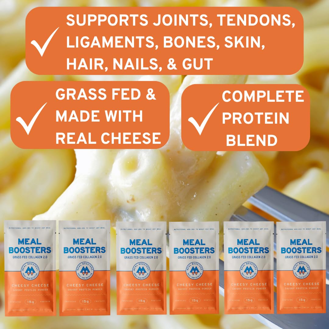 Savory Cheese Complete Protein Powder | 15g High Protein Meal Enhancer – High Protein Cheese Supplement for Cooking, Meal Prep & Recovery | 6 Individual Servings