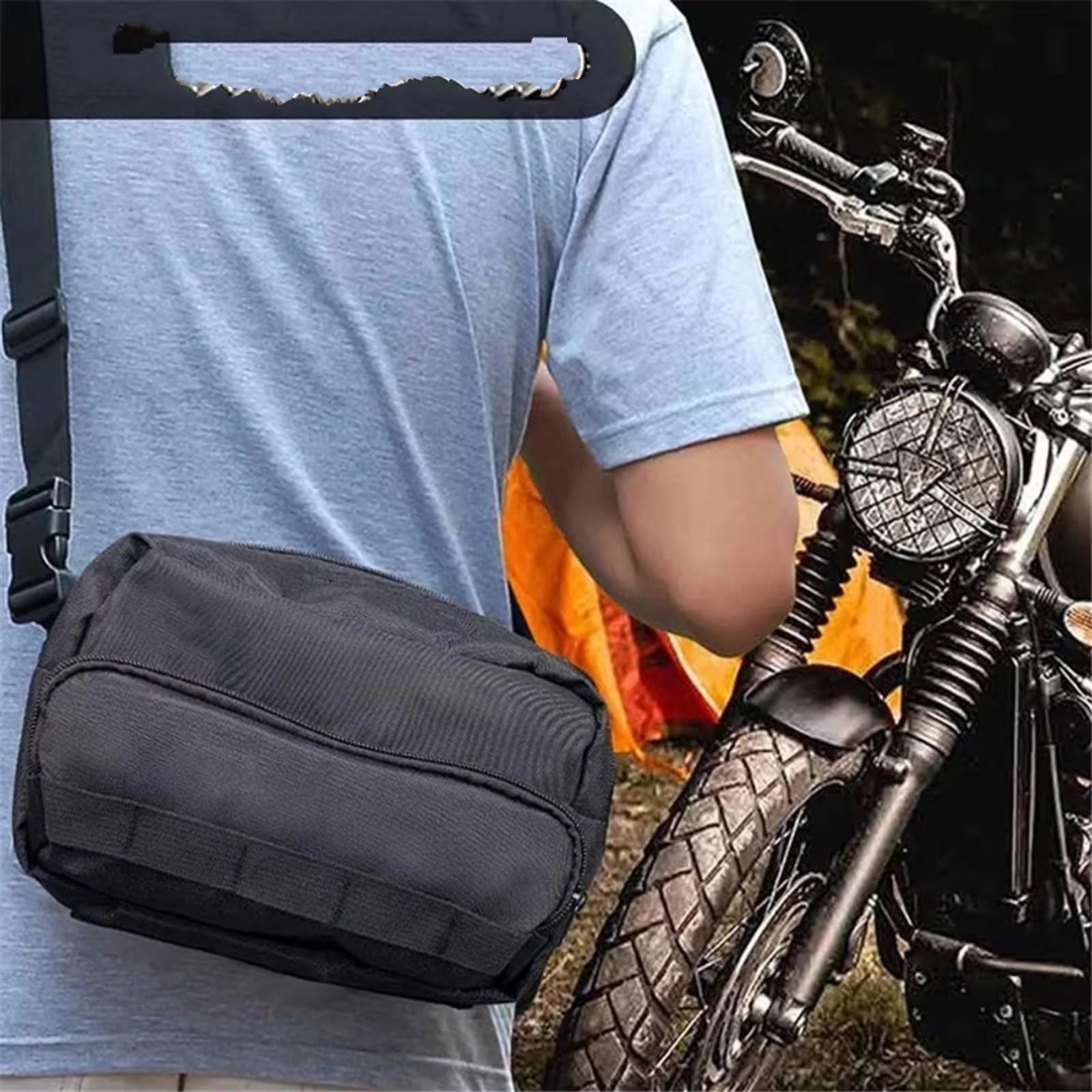 Compatibile Con CB400 CBR1000F 1100R 1100XX Moto Sissy Bar T-Bar Borsa Manubrio Impermeabile Ciclismo Per Viaggio Spalla Conservazione Telefono Sacche Moto