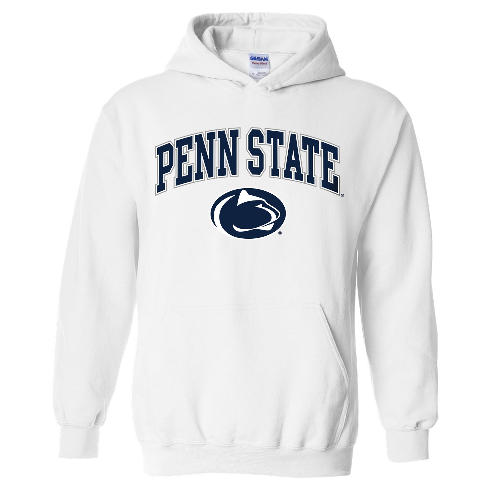 NCAA Officially licensed College - University Team Color Arch Logo Hoodie - White - โ image 1