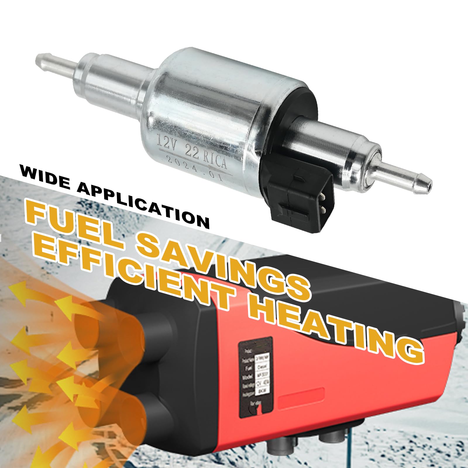 Diesel Heater Fuel Pump 12V/24V – 22ml Flow, Low Noise Replacement For Webasto, Eberspacher, China 2KW 5KW 8KW Parking Heaters – Quieter Operation