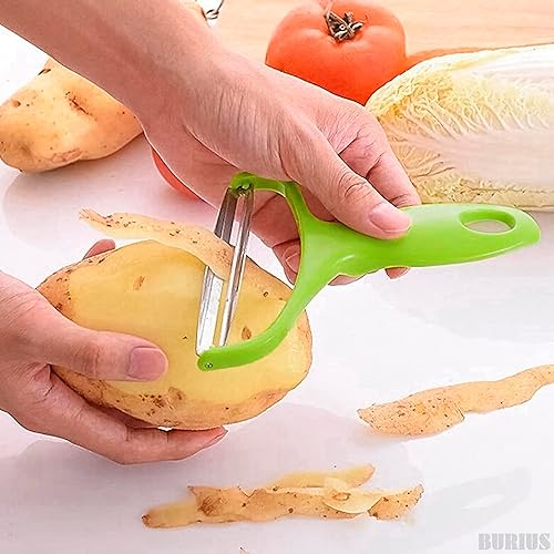 Miniatura 9 de Green Kitchen Peeler Tools Veggie Shredder - Peladores de verduras de acero inoxidable para herramientas y artilugios de cocina Pelador de manzanas