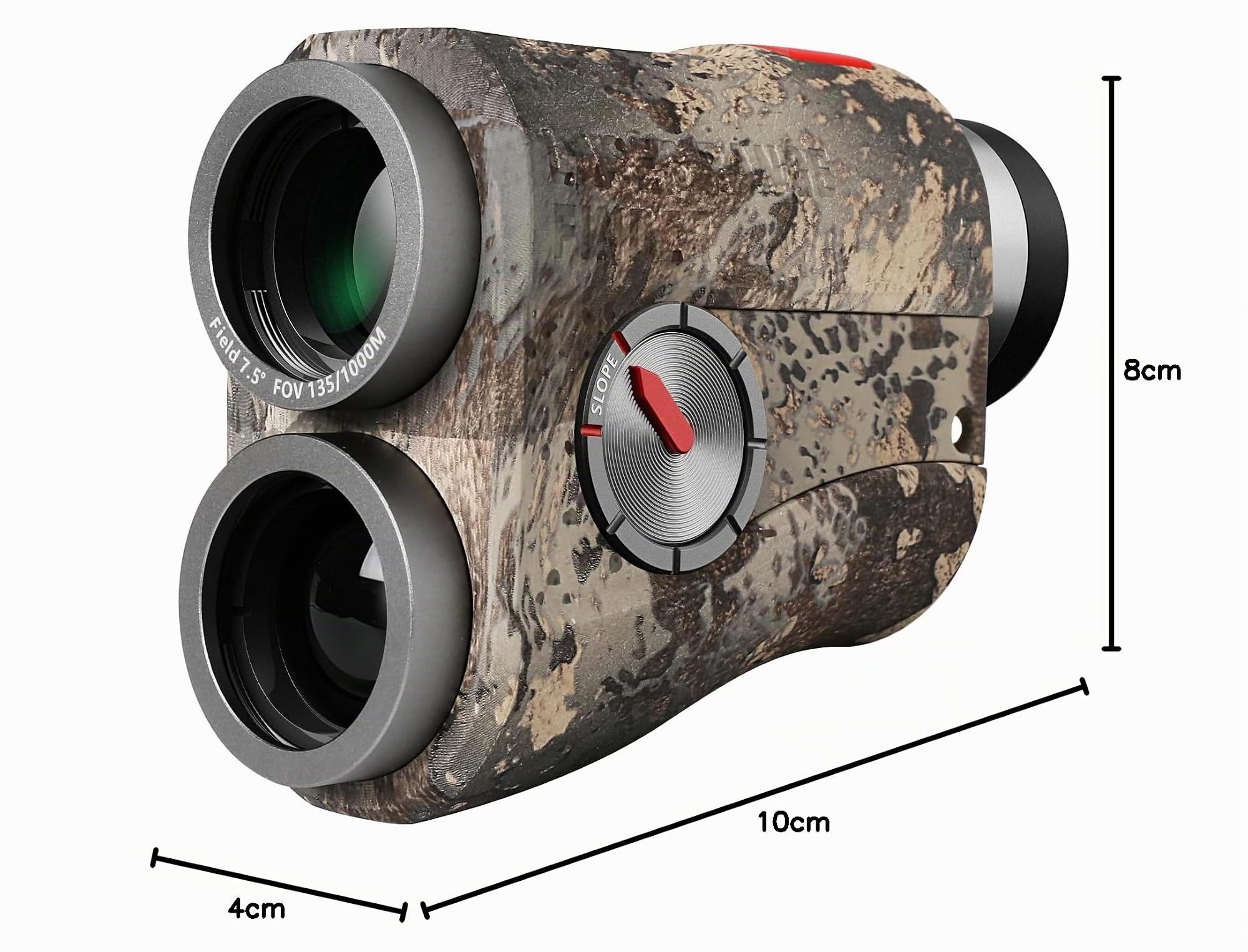 MiLESEEY Telémetro de Caza, Mide 1000 Yardas/915 Metros | Doble Pantalla Roja o Negra, Campo de Visión de 7,5°, Alta Transmisión de Luz, Medición de Velocidad, Telémetro