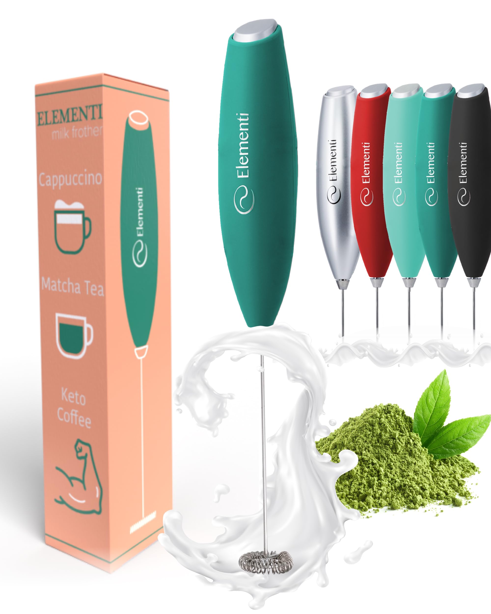 Matcha Mixer Machine Snapklik.com : Elementi Matcha Whisk Frother - Matcha Mixer & Handheld ...