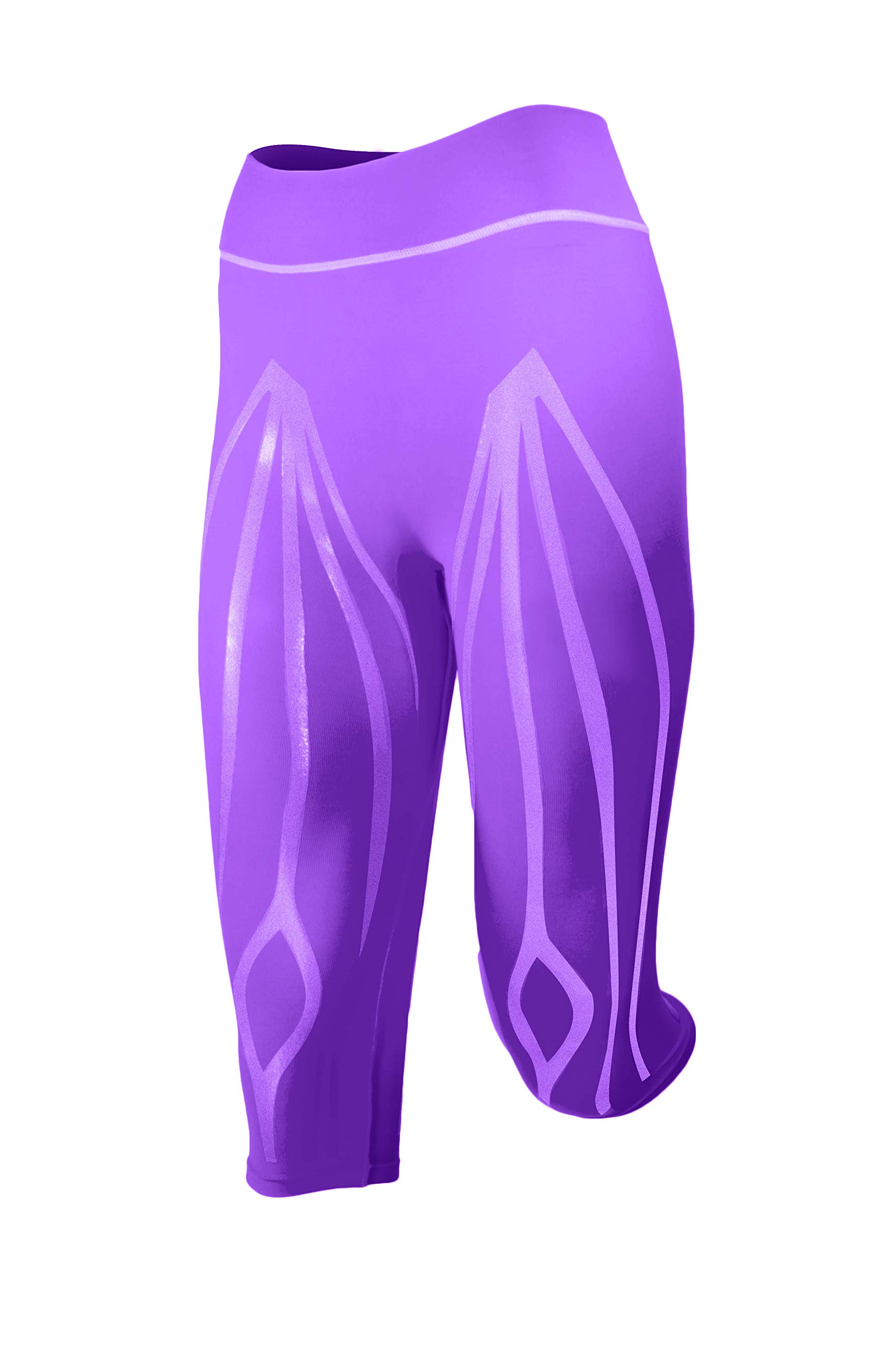 R-EVENGE Pants Leggings Tecnico Inserti Interni in Silicone, A Compressione, BASATO sul KINESIOTAPING, BREVETTATI