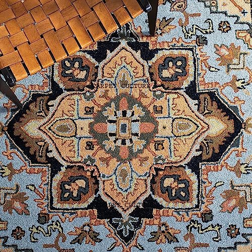 Image of Carpet Mahal Handmade Handwoven Tufted Made of 100% Soft Blended Wool Export Quality Carpets with 1 Inch Thickness (10x13 Feet) Color Multi