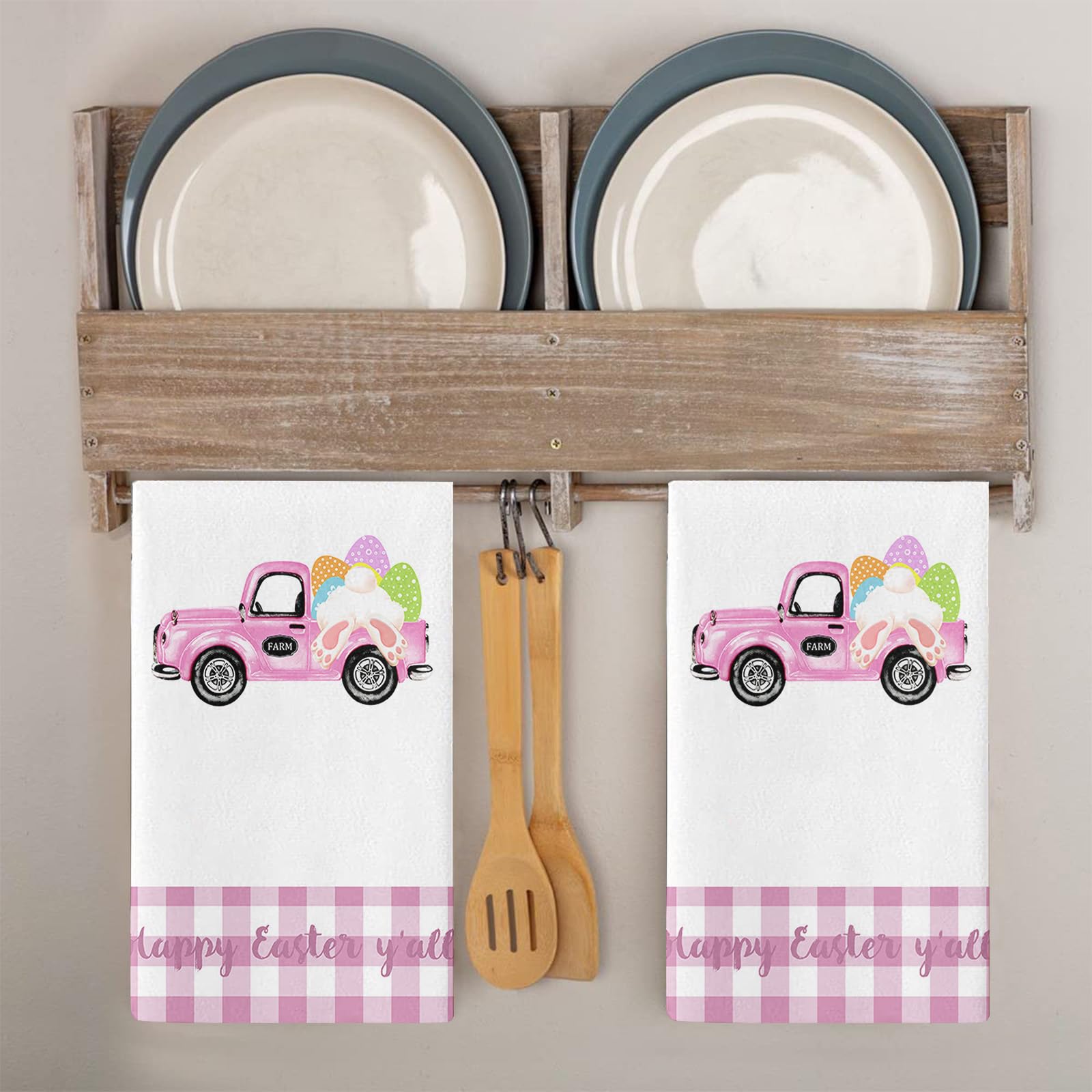 Strofinacci Cucina Auto Rosa Viola Canovacci Cucina Assorbente Microfibra Morbido e Lavabile Asciugamani Cucina Decorativi per Bagno Ristorante 4 Pezzi (40x60 cm)