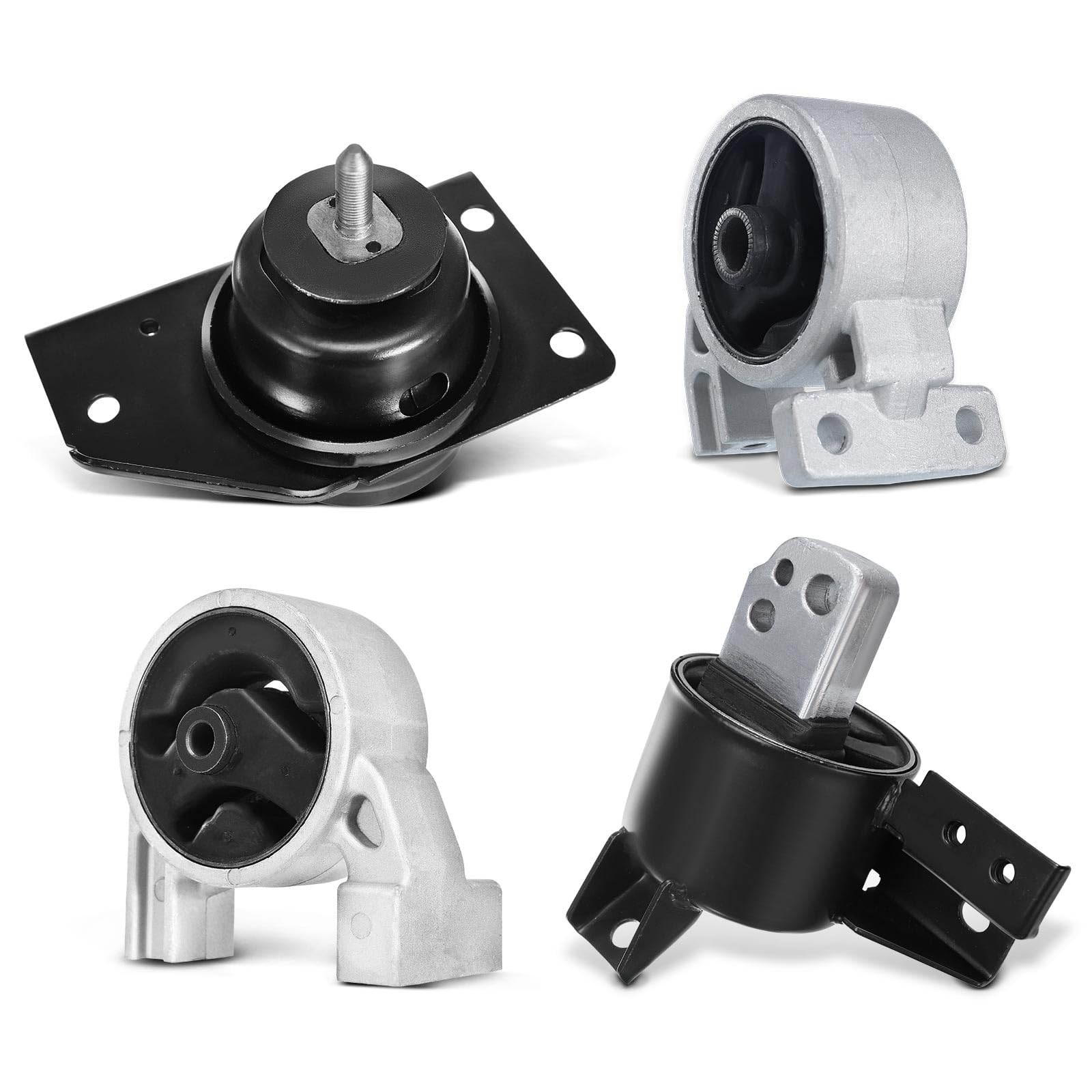 Frankberg 3x Soporte del Motor + 1x Cojinete de la transmisión automática Compatible con Rio II JB 1.4 16V Accent III MC 1.4 GL Rio II JB 1.6 CVVT Accent III Berlina MC 1.4 GL 219101G000